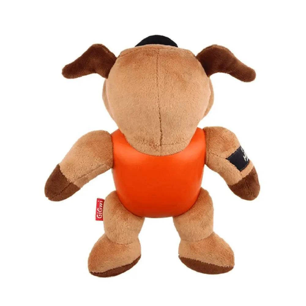 Alihan: GiGwi I'm Hero - durable tough plush dog toy Australia with squeaker.