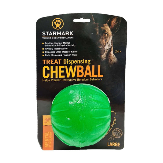 Starmark Treat Dispensing Chew Ball dog toy Australia | Alihan.