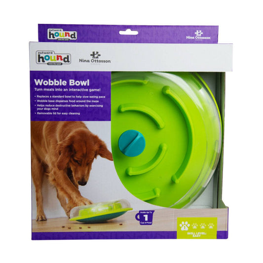Outward Hound Nina Ottosson Level 1 dog puzzle Australia Wobble Bowl | Alihan.