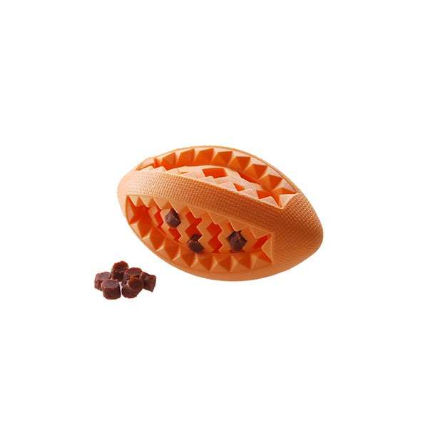 Ruff Play Foam Rugby Treat Toy for Dogs