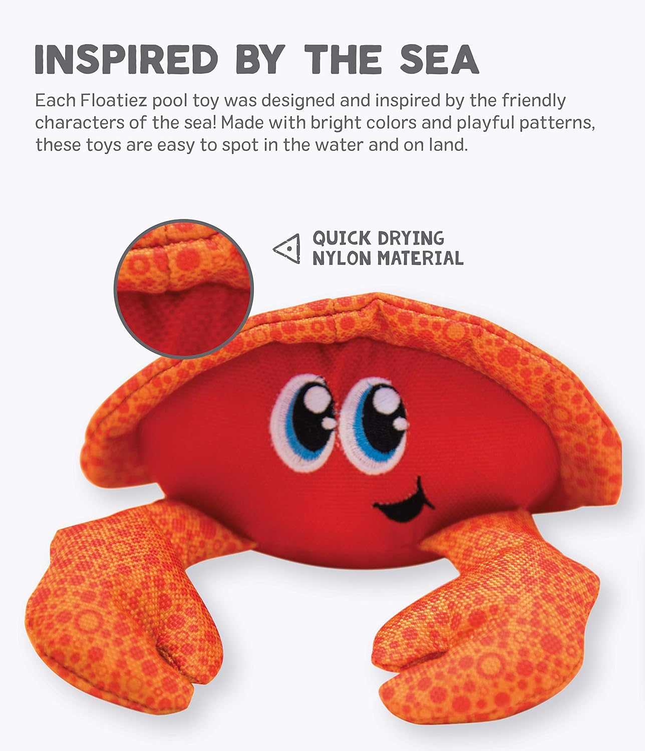 Outward Hound Floatiez Crab Floating Dog Toy