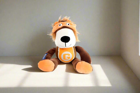 Agent GiGwi – Plush Lion sitting it soft and on-abrasive felt material