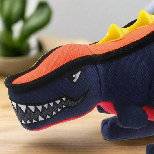 GiGwi Duraspikes Dino T-Rex Dog Chew Toy - Durable, Interactive, and Dinosaur-Shaped