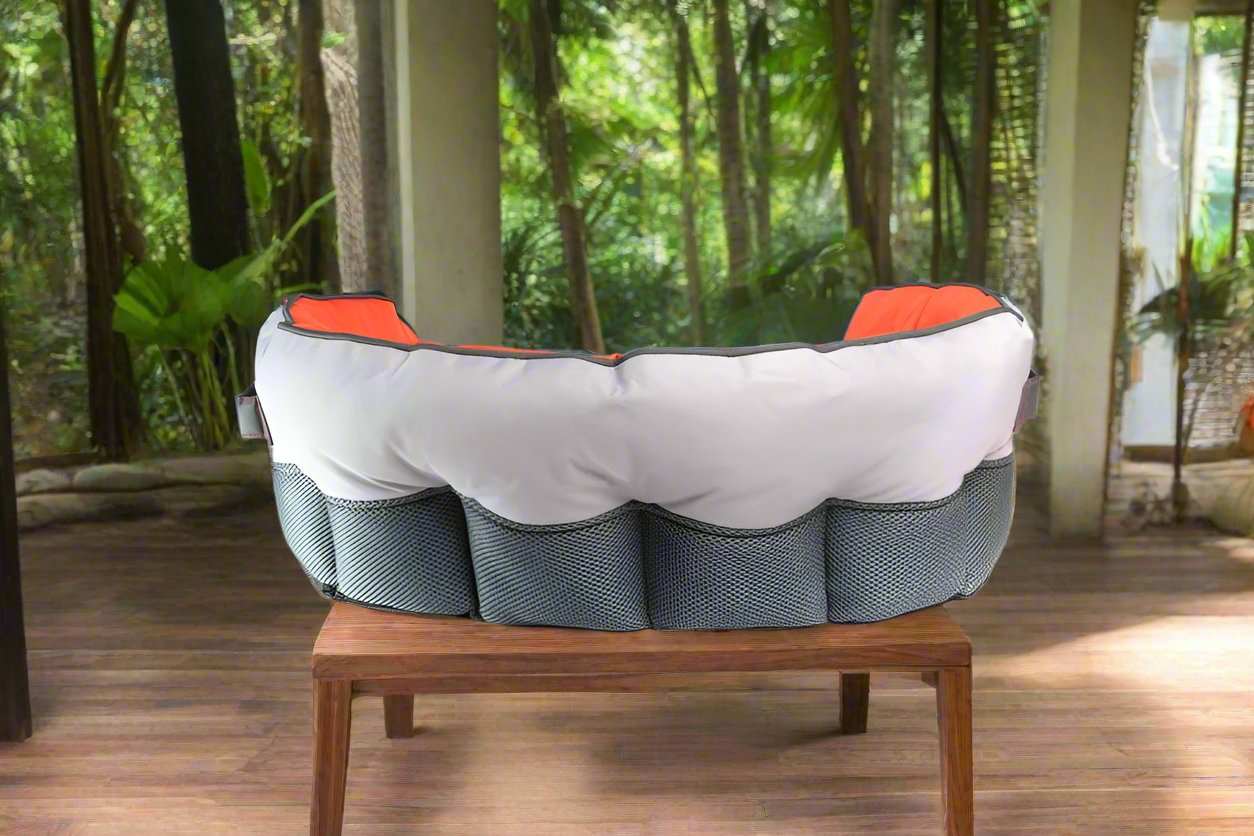 GiGwi Place Bolster Bed – Ultra-Durable Dog Bed with Plush Interior, Reversible Pillow, and Machine Washable Cover for Indoor and Outdoor Use