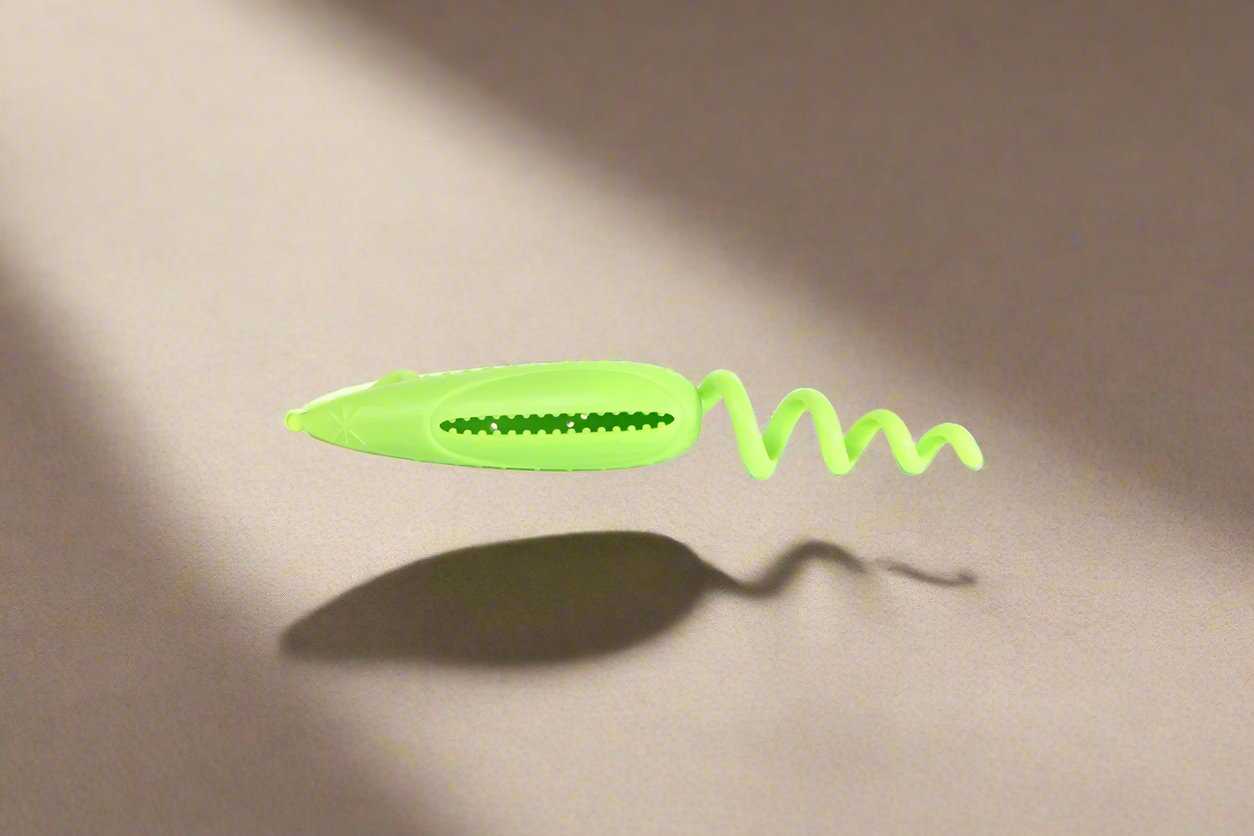 GiGwi Roll Tailed Mouse cat toy with catnip, featuring a playful mouse design with a long, flexible tail. The toy is made from soft, durable materials and is infused with catnip to attract and engage your cat in active play