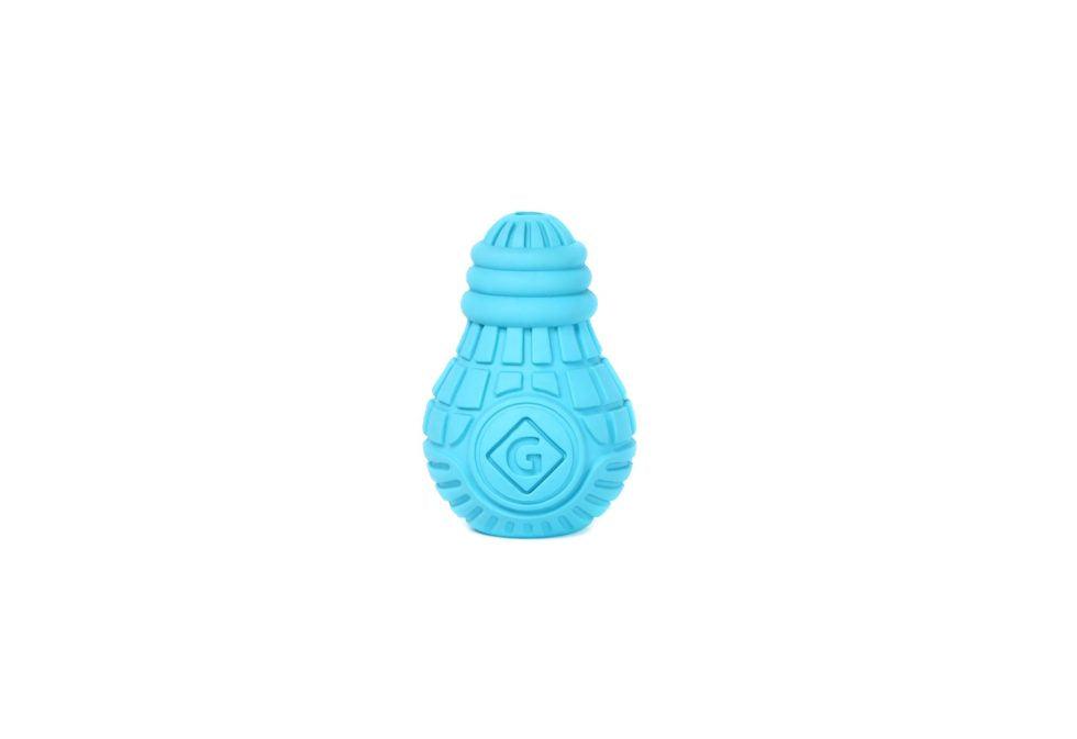 GiGwi Treat Dispensing Bulb Dog Toy – Interactive Rubber Toy with Treat Compartments for Mental Stimulation and Engaging Play