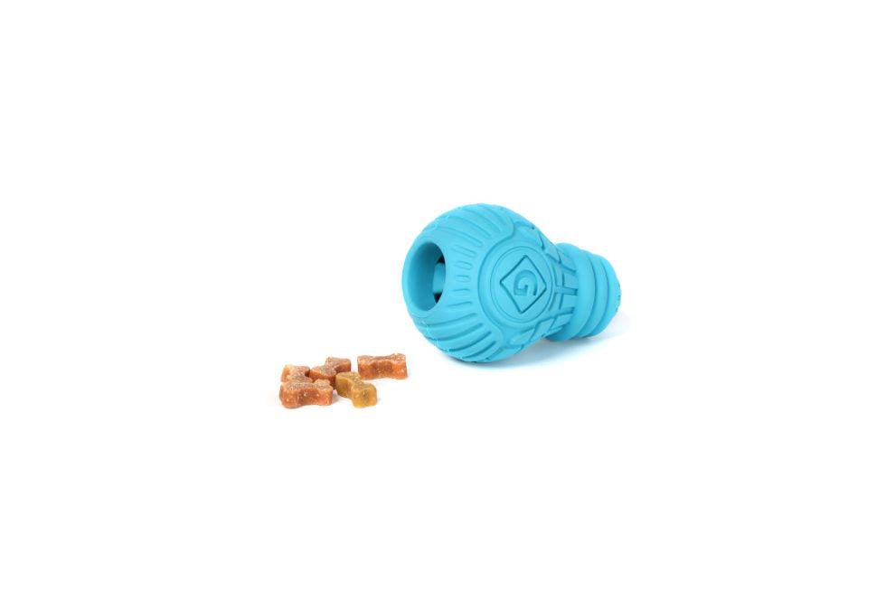 GiGwi Treat Dispensing Bulb Dog Toy – Interactive Rubber Toy with Treat Compartments for Mental Stimulation and Engaging Play