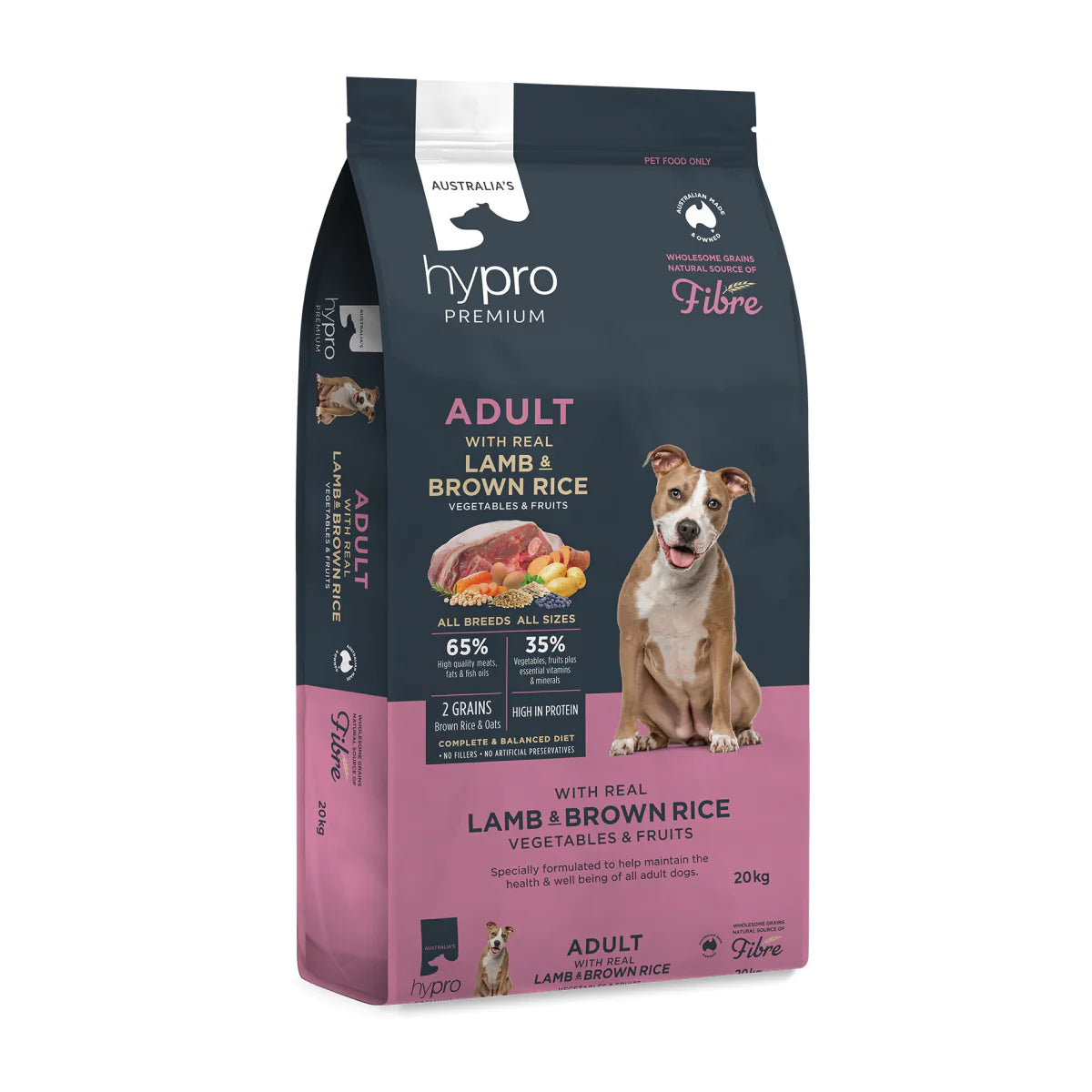 Hypro Premium Adult Dog Lamb Brown Rice food bag Alihan