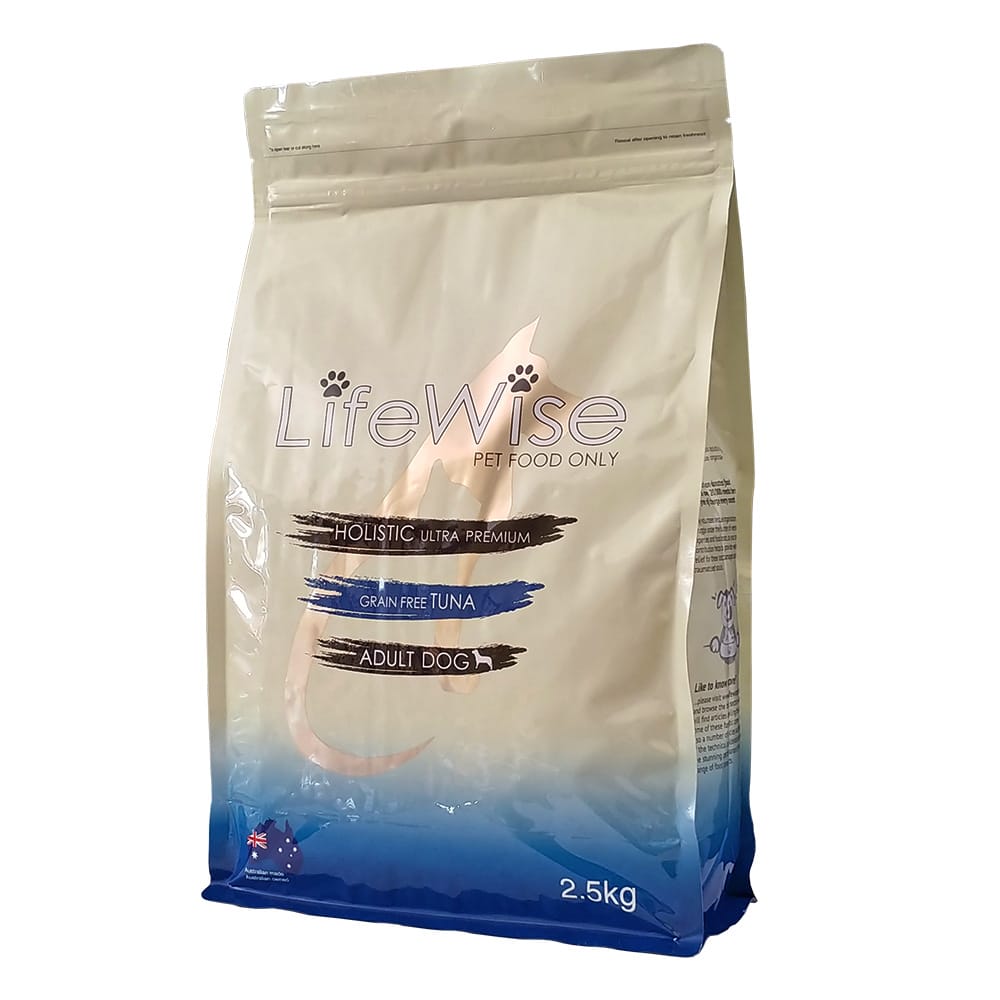 LifeWise Grain Free Wild Tuna adult dog food bag Alihan