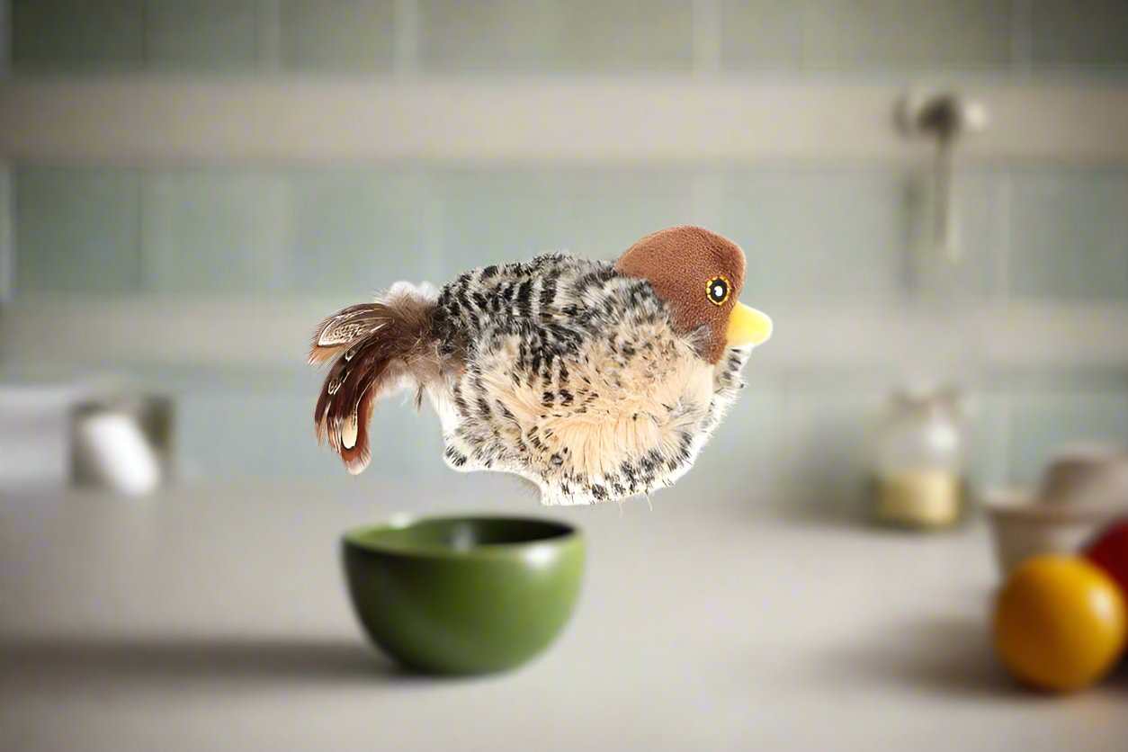 Gigwi Melody Chaser Bird Toy: Engage your feathered friend with interactive play!,
Colorful bird toy with squeaker and crinkle sounds for endless fun,
Keep your bird mentally and physically stimulated with the Gigwi Melody Chaser.