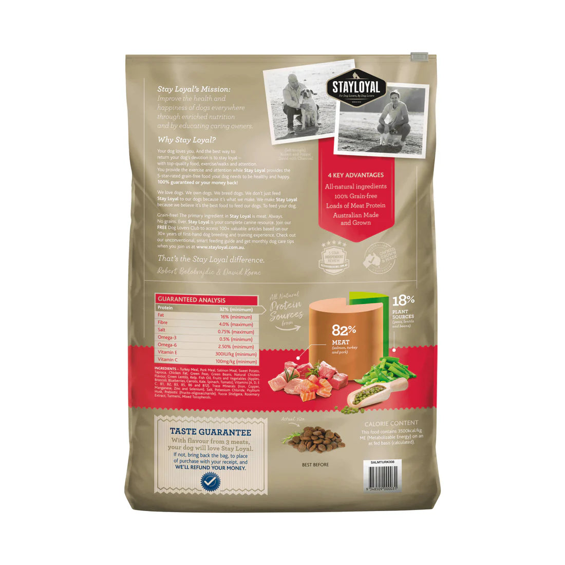 Stay Loyal Holistic Blend: Salmon, Turkey & Pork Grain Free