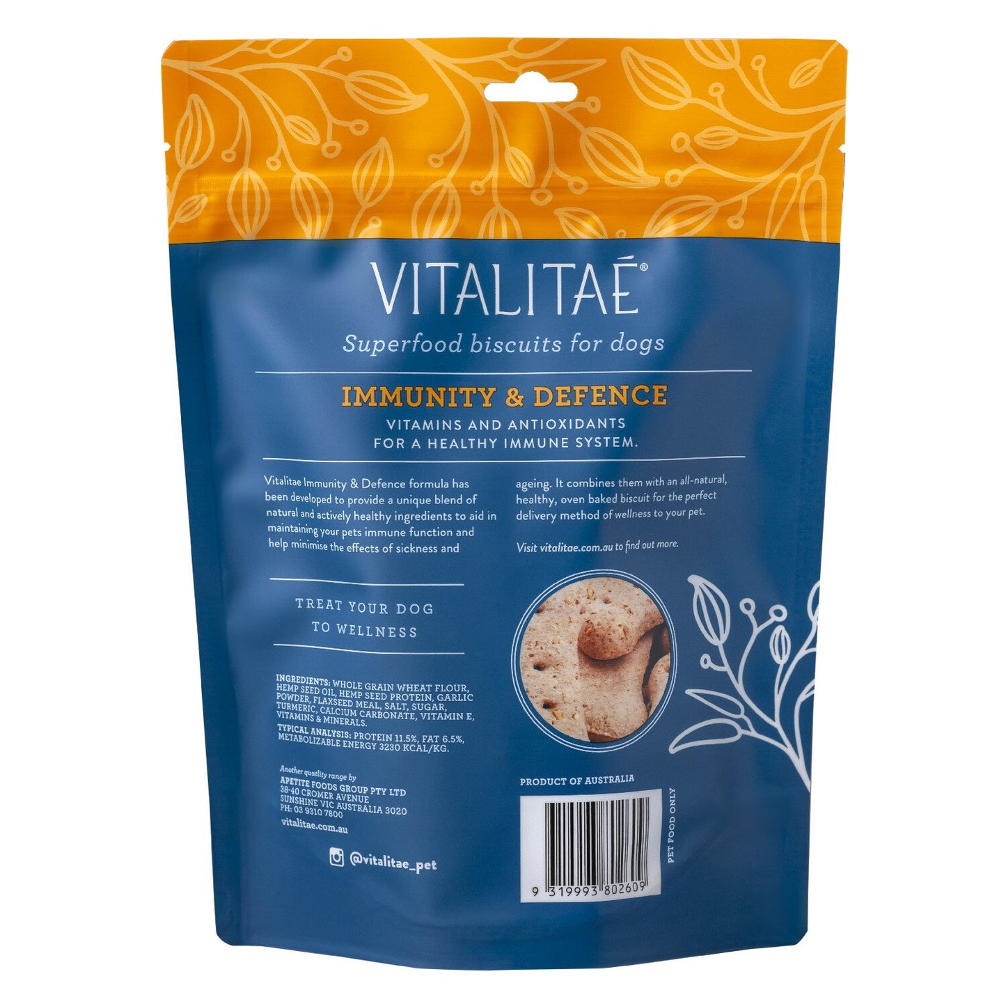 Vitalitae – Superfood Biscuits for Dogs – Immunity & Defense