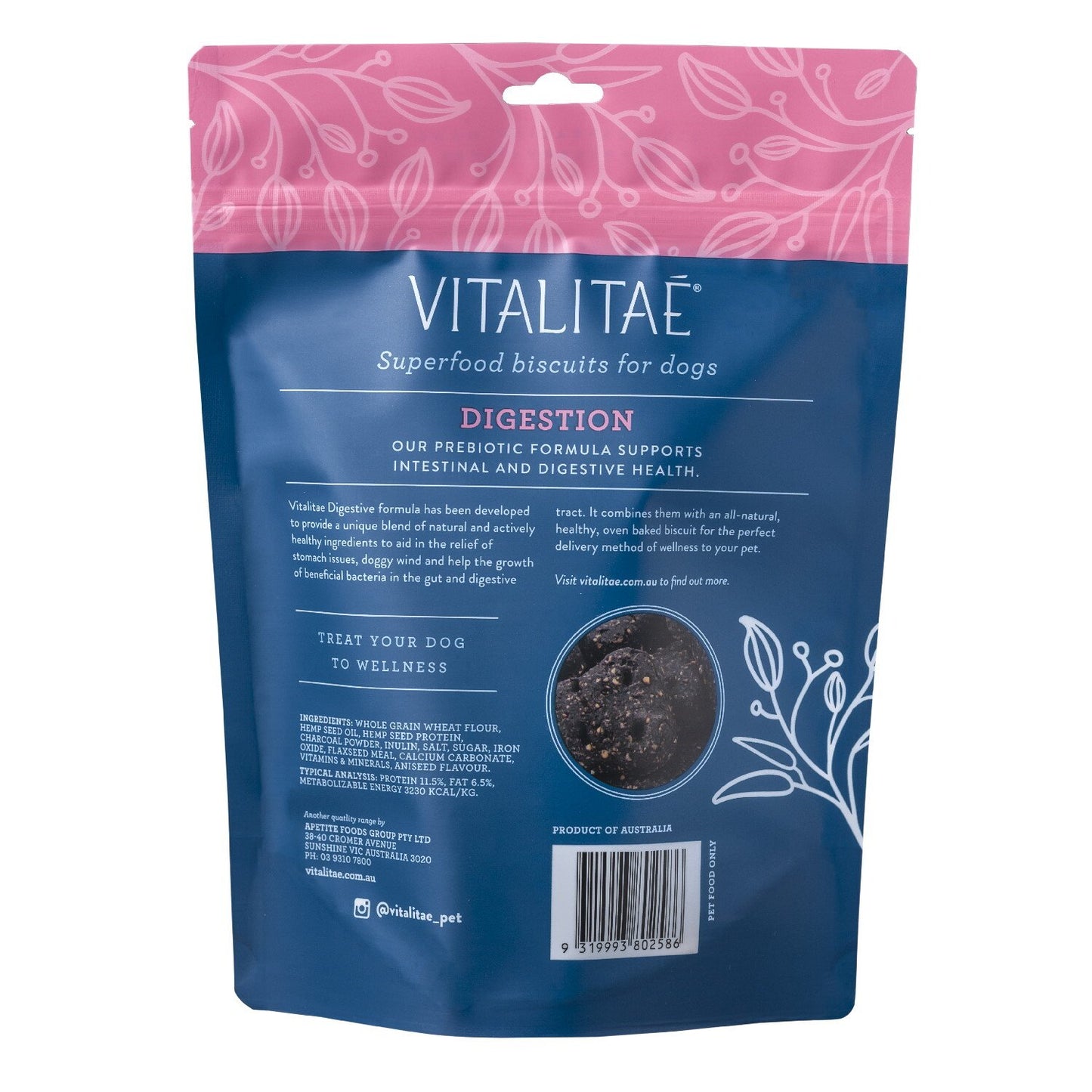 Vitalitae – Superfood Biscuits for Dogs – Digestion