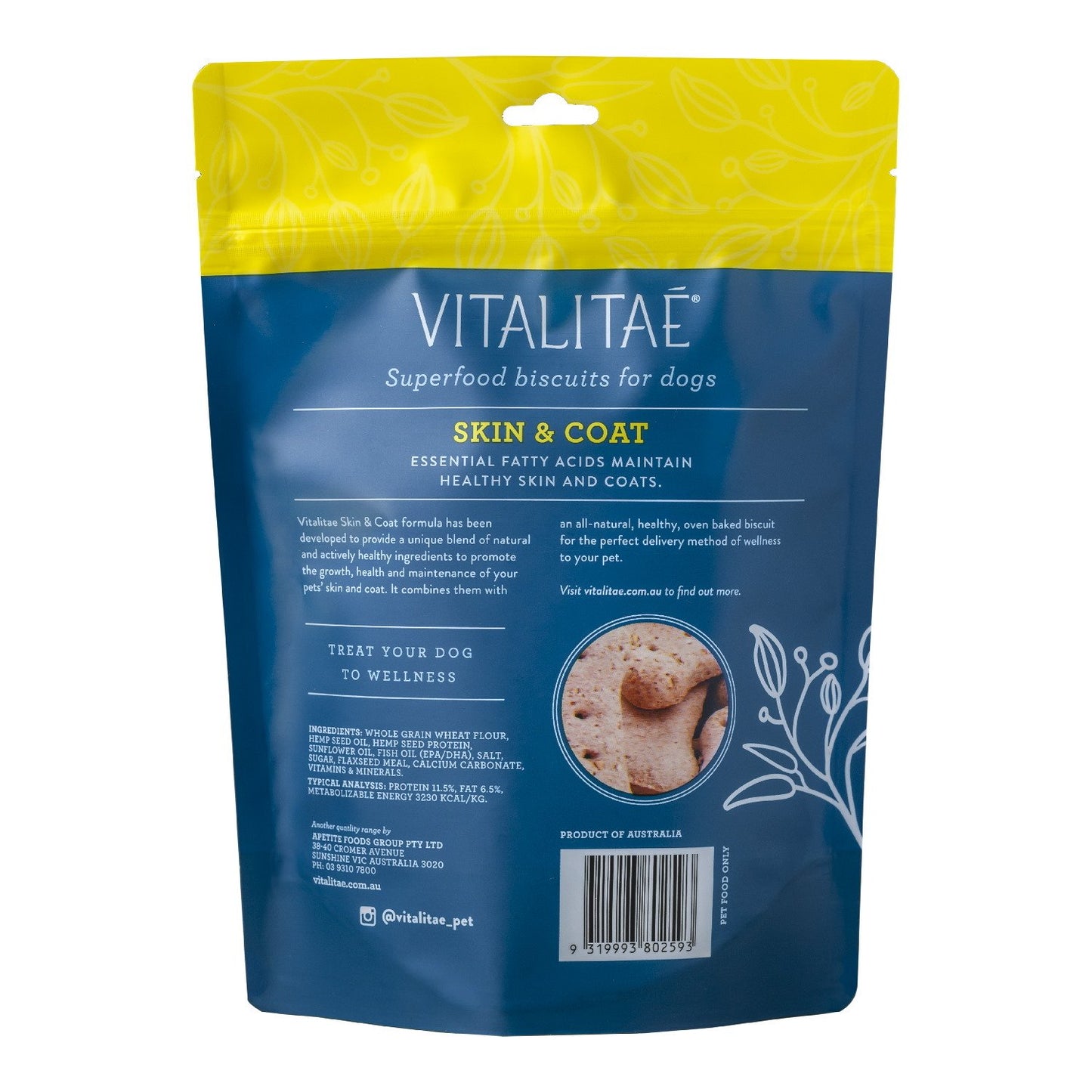Vitalitae – Superfood Biscuits for Dogs – Skin & Coat