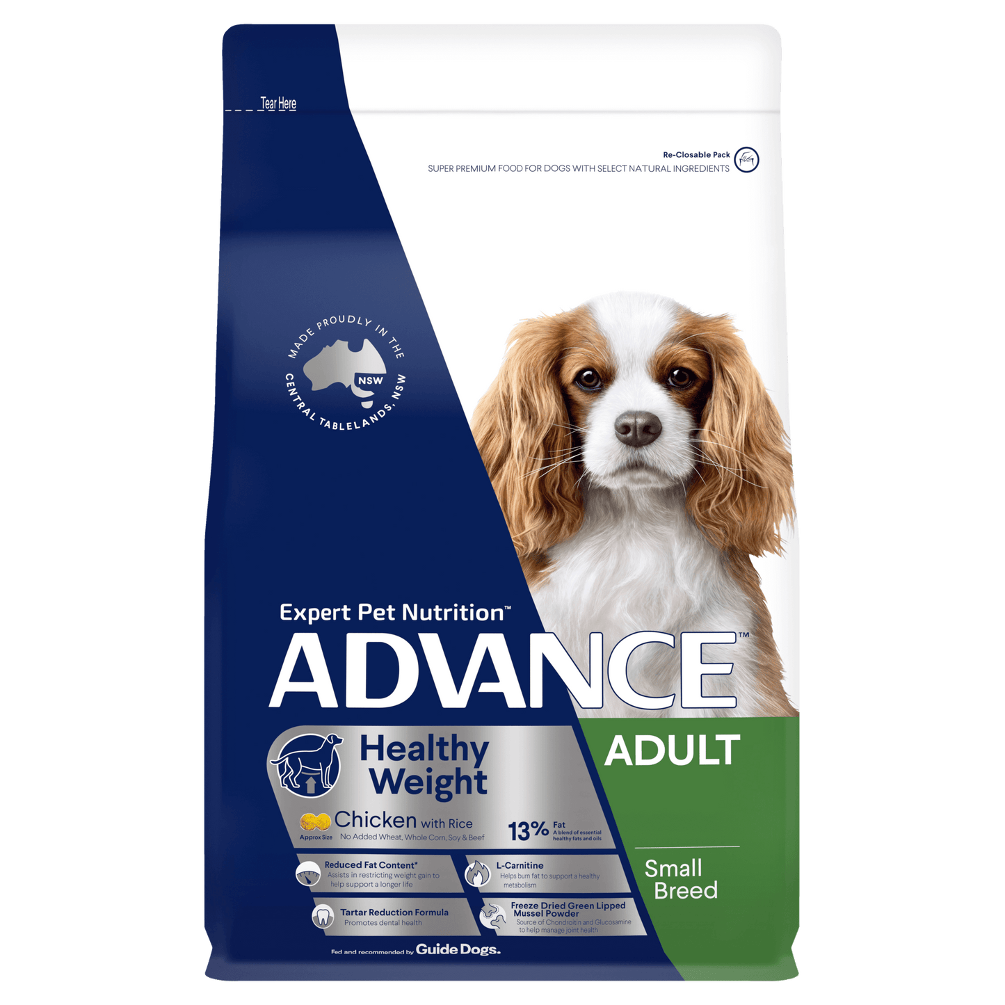 Advance Adult Dog Small Breed Healthy Weight food bag Alihan