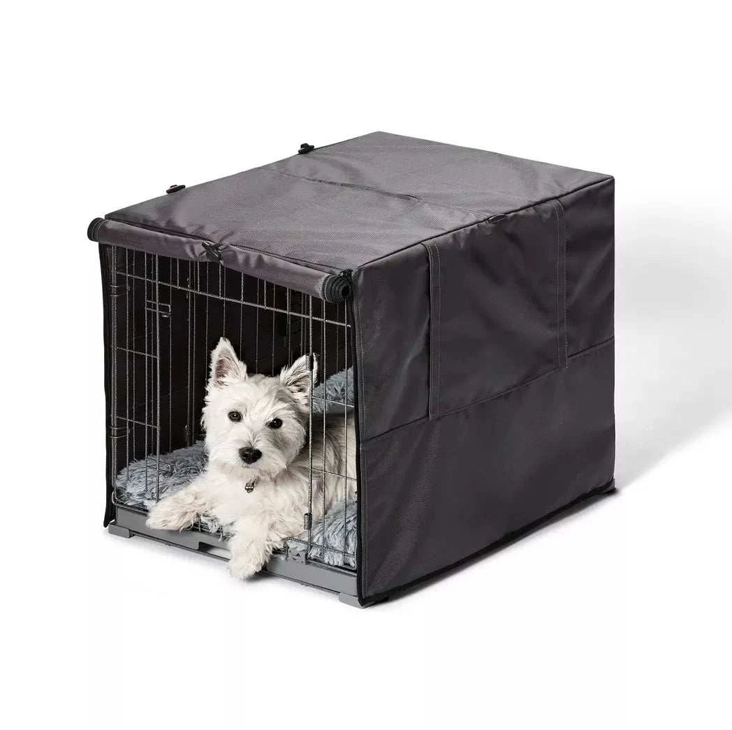 Snooza – Dog 2 in 1 - Convertible Crate Cover – Grey