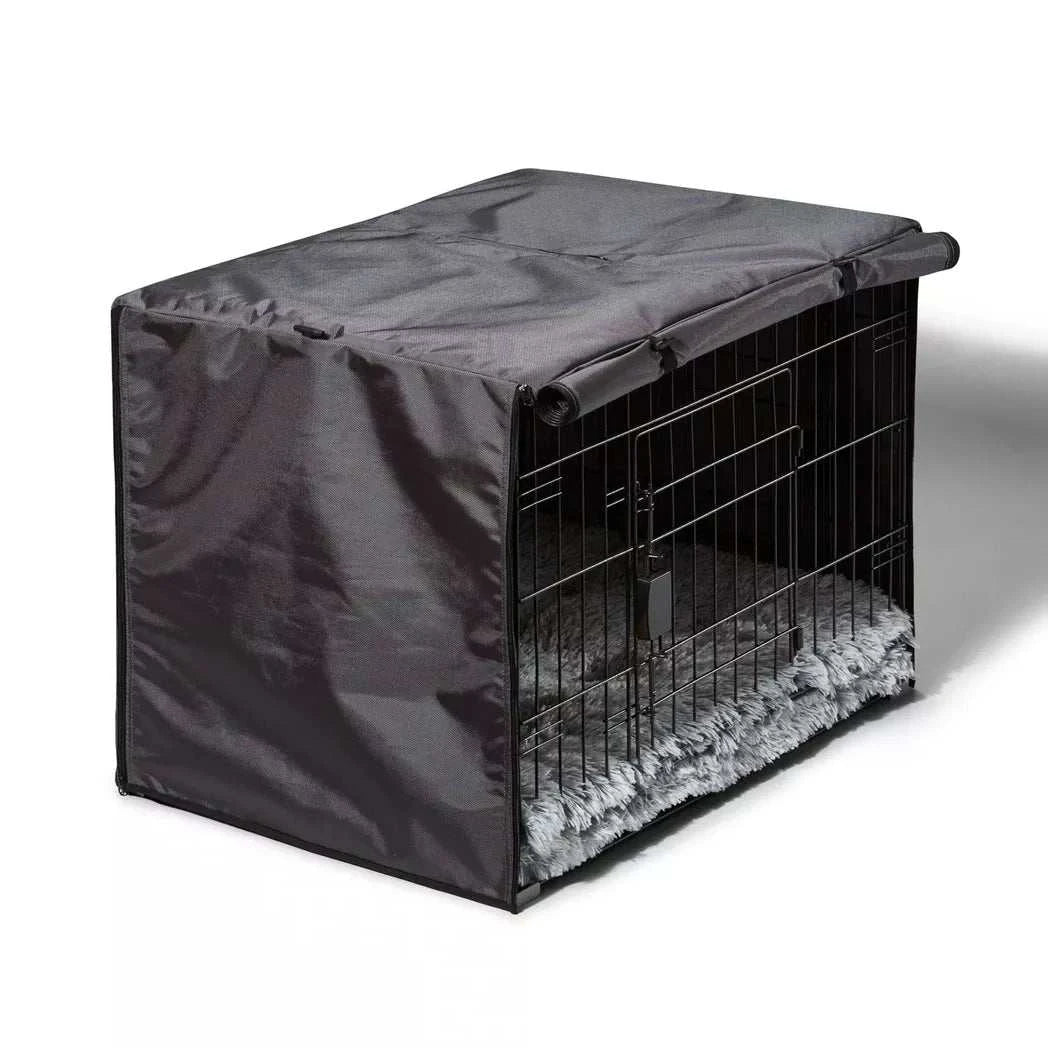 Snooza – Dog 2 in 1 - Convertible Crate Cover – Grey