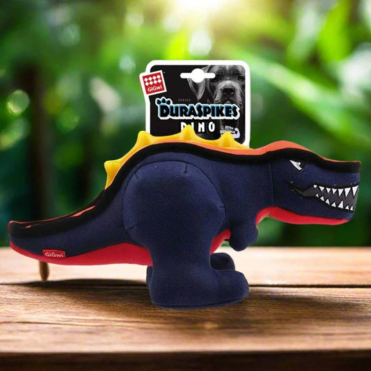 GiGwi Duraspikes Dino T-Rex durable dog toy Australia | Alihan.