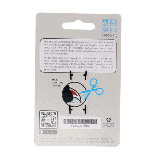 Alihan: ZeeZ Comfort nail scissors for small dogs and cats in Australia.
