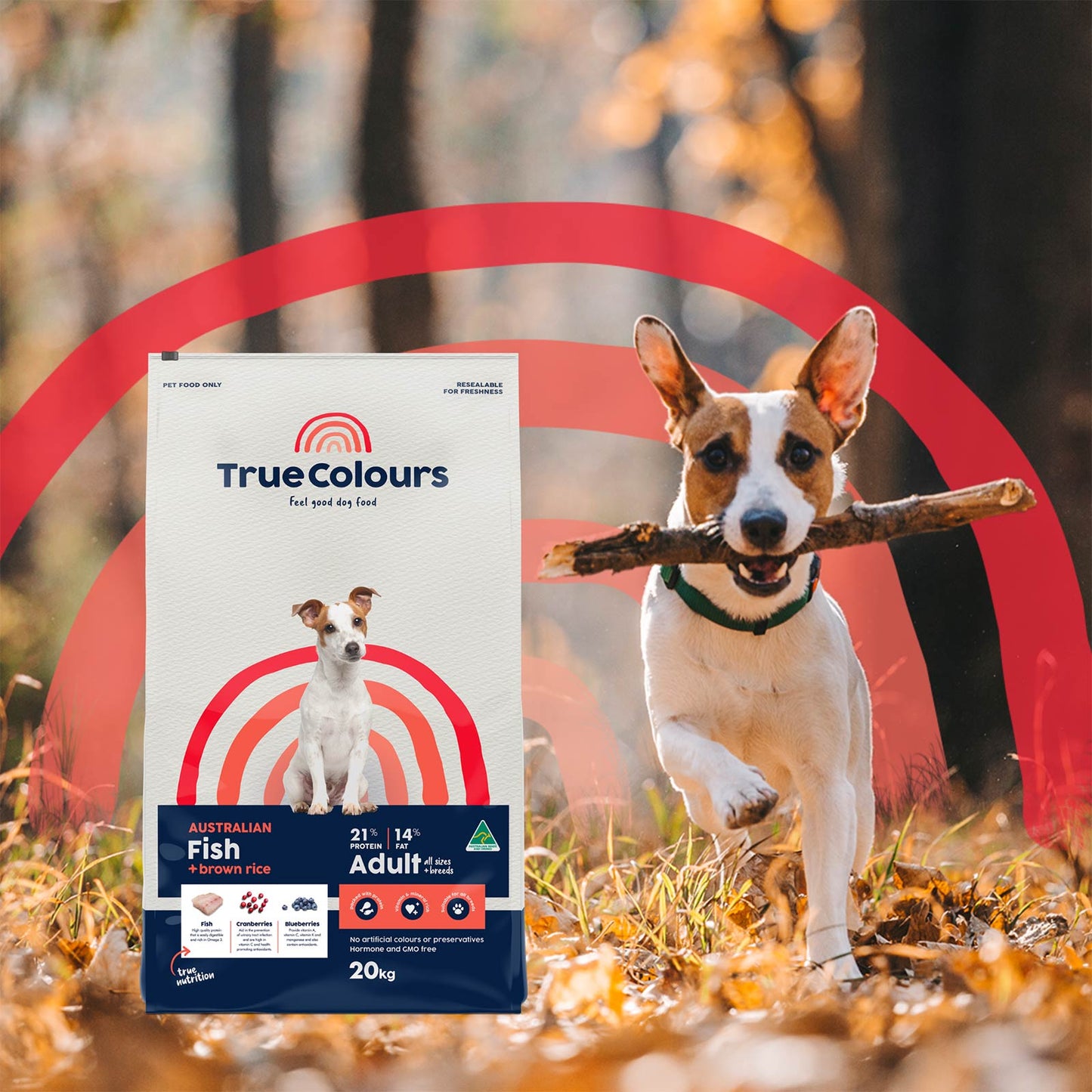 True Colours Adult Dog: Australian Fish + Rice
