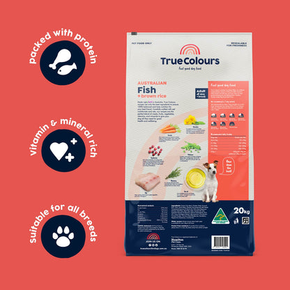 True Colours Adult Dog: Australian Fish + Rice