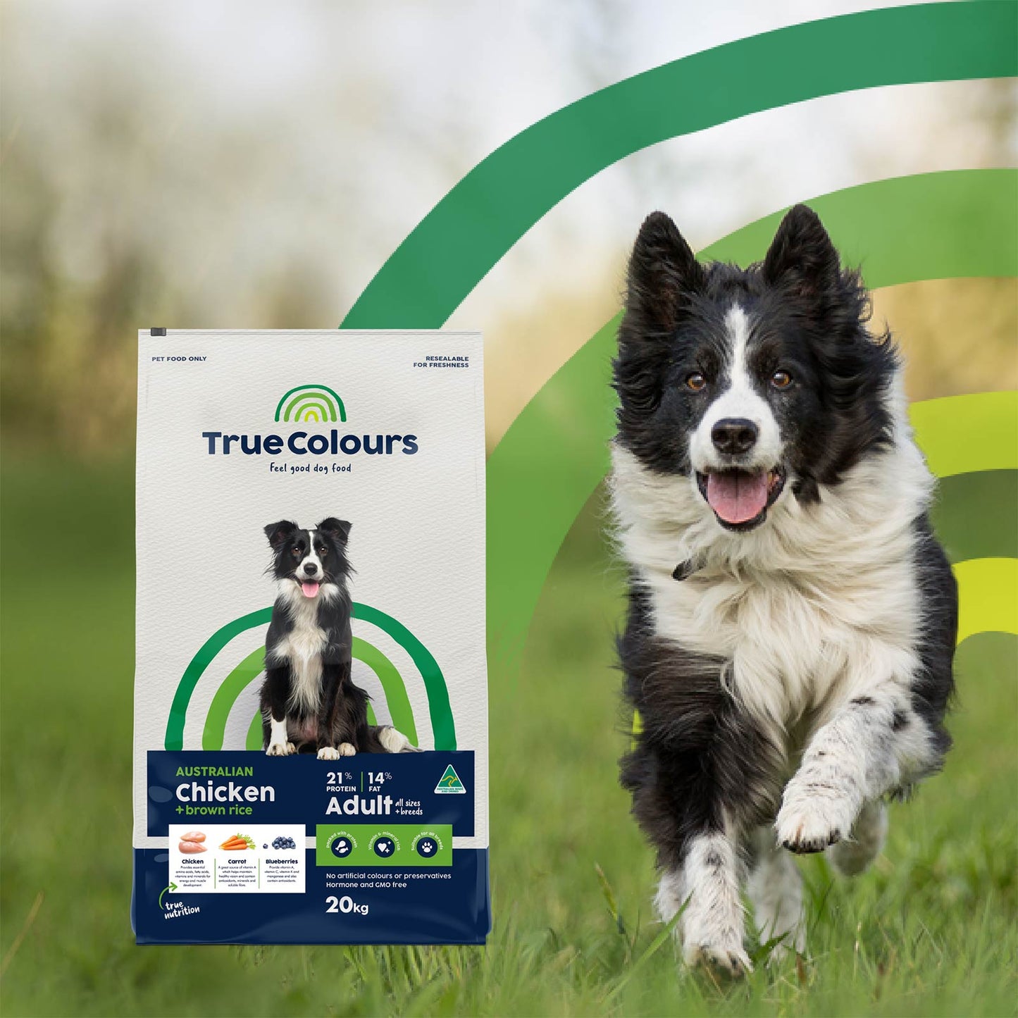 True Colours Adult Dog: Australian Chicken + Rice