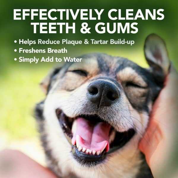 Additive for reducing plaque and tartar in dogs