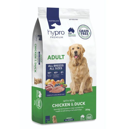 Hypro Premium Adult Dog Grain Free Chicken Duck food bag Alihan

