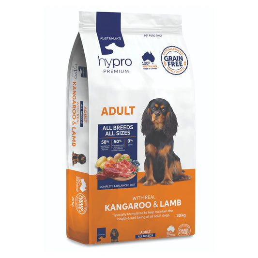 Hypro Premium Adult Dog Grain Free Kangaroo Lamb food bag Alihan

