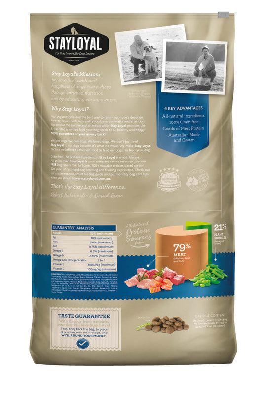 Stay Loyal Holistic Blend: Chicken, Lamb & Fish Grain Free