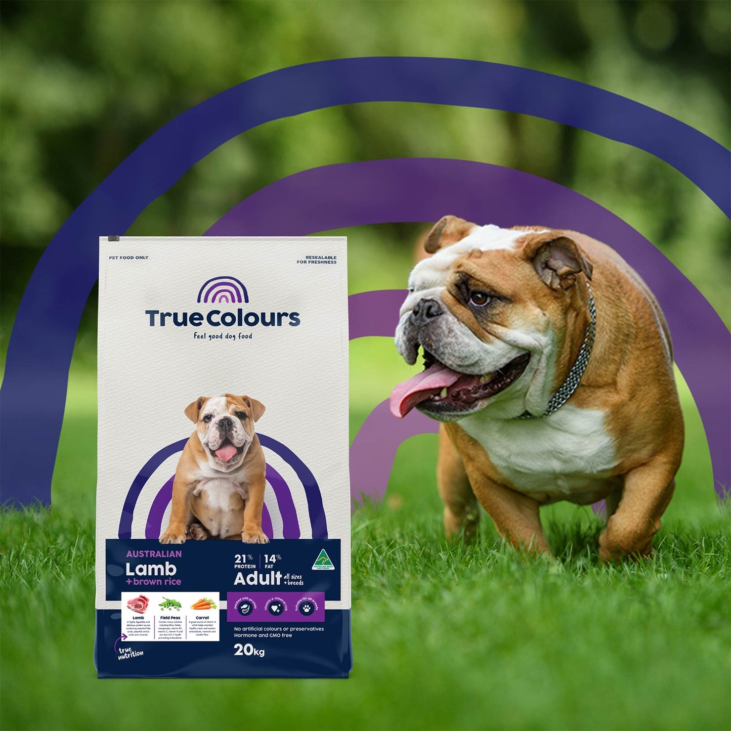 True Colours Adult Dog: Australian Lamb + Rice